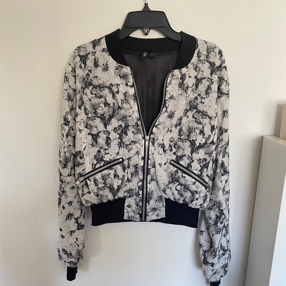 Jackets & Blazers - Floral Bomber Women Jacket